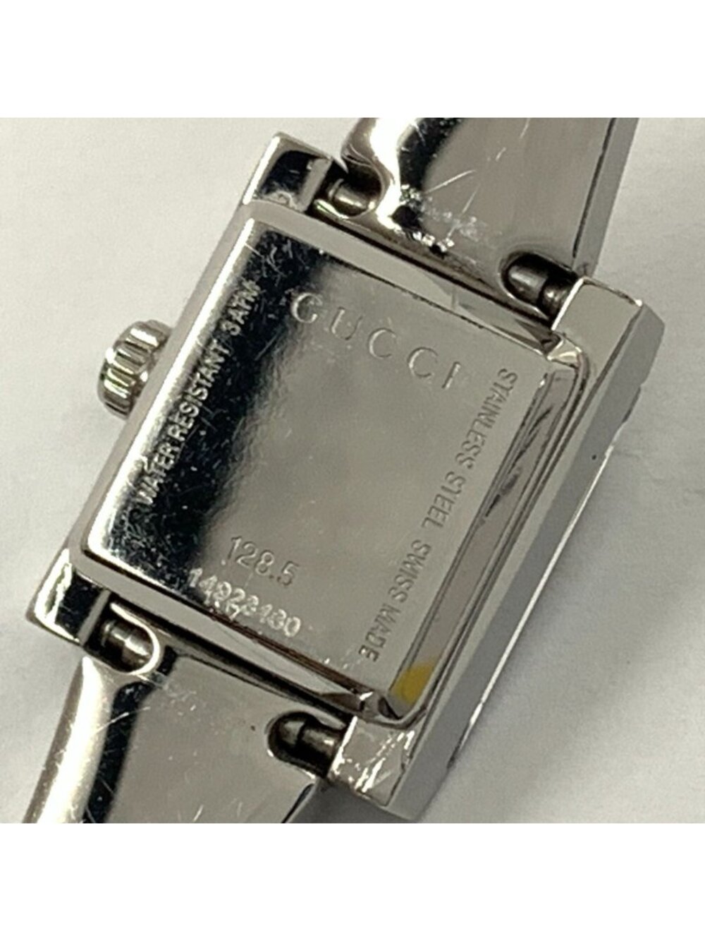 Gucci 128.5 Friends Bangle Watch Silver Pink - Picture 5 of 9